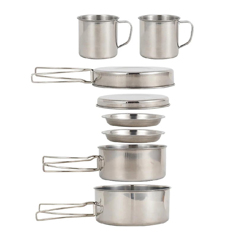 Camping Cooking Ware - Juego de 8 Piezas de Utensilios
