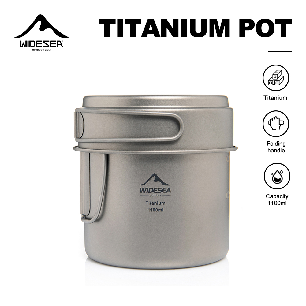 Camping Cooking Mug - Widesea Olla de camping ultraligera de