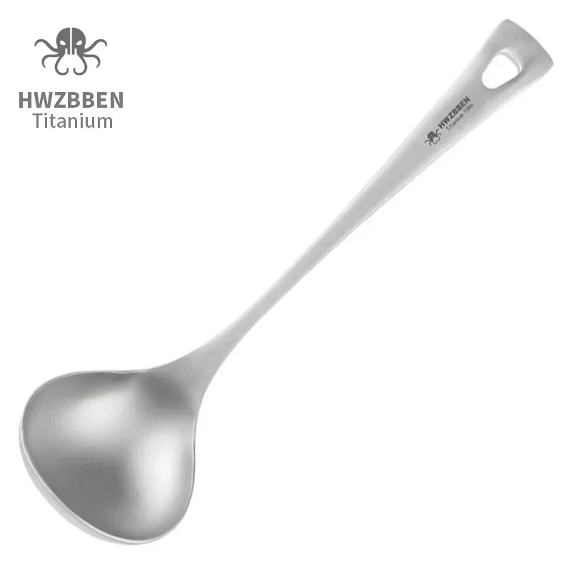 Camping Cooking System - HWZBBEN-cucharas de sopa de titanio para
