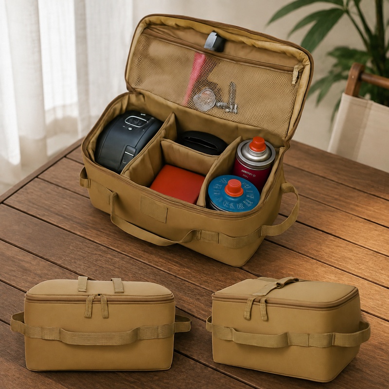 Camping Outdoor Cooking Set - Bolsa de Almacenamiento Resistente para Camping