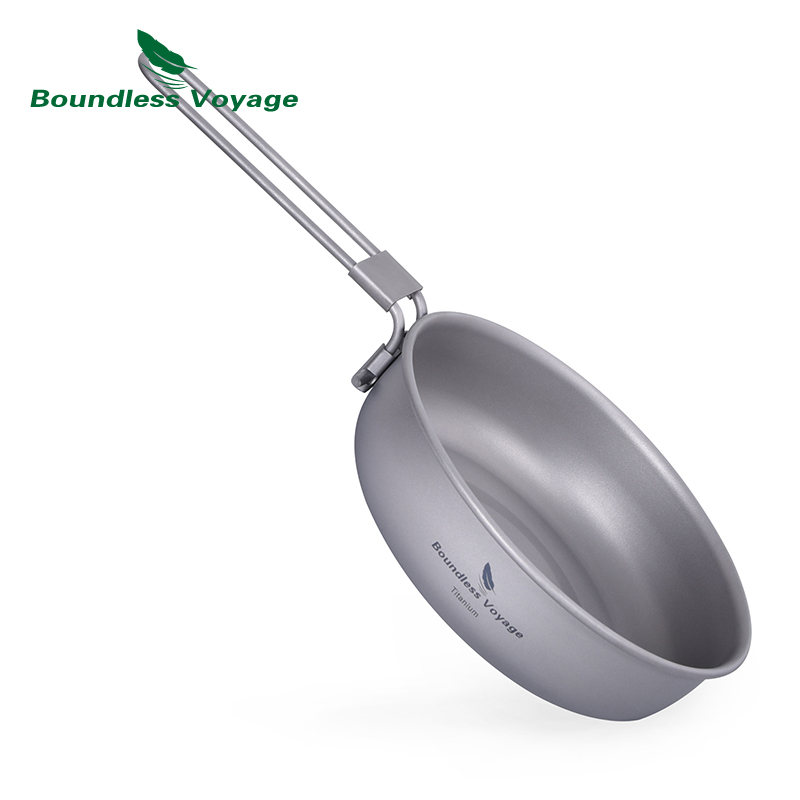 Camping Cooking Set - Sartén de titanio ultraligera Boundless Voyage