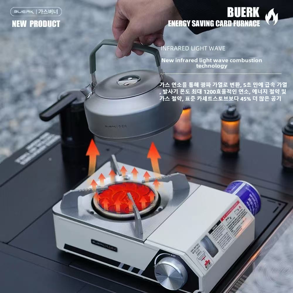 Camping Cooking No Gas - Estufa Infrarroja BUERK de 4000W, Portátil,