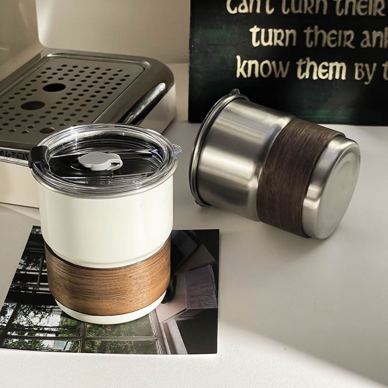 Camping Cooking Mug - Taza de acero inoxidable con tapa