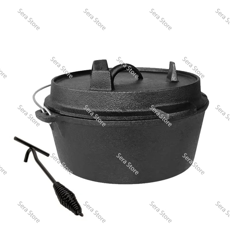 Camp Dutch Oven Cast - Olla de hierro fundido de 25