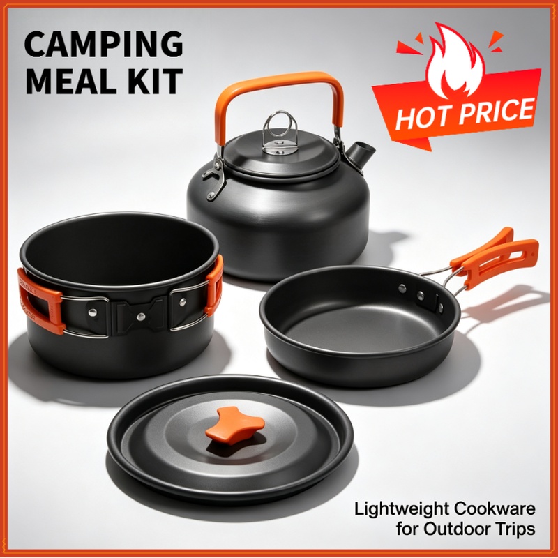 Camping Cooking Candle - Juego de cocina para acampar, utensilios