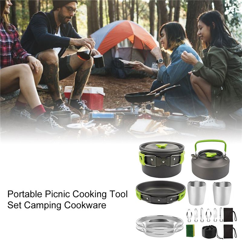 【COMPADORES】Utensilios de coci - Camping Cooking Set reseña y precio