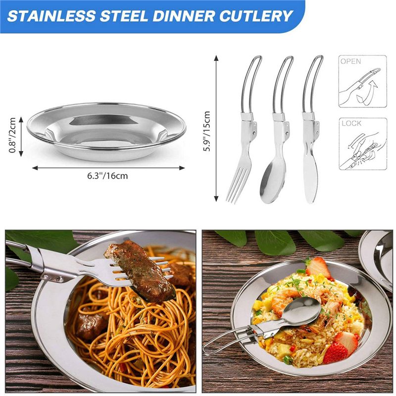 【COMPADORES】Utensilios de coci - Camping Cooking Set reseña y precio