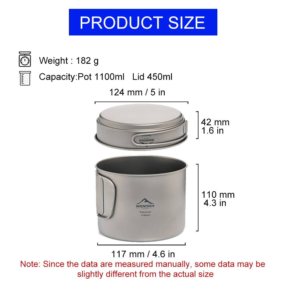 Widesea Olla de camping ultral - Camping Cooking Mug reseña y precio