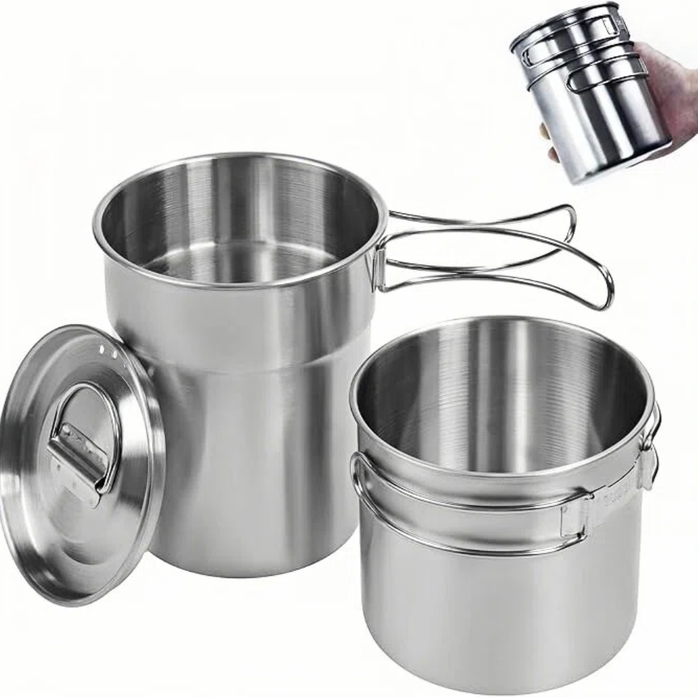 Tazas plegables para acampar,  - Camping Cooking Set reseña y precio