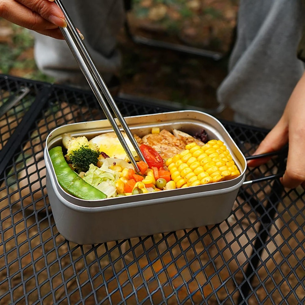 Vajilla ultraligera para acamp - Camping Cooking Set reseña y precio