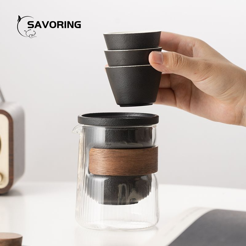 Juego de té de cerámica chino  - Camping Cooking Set reseña y precio