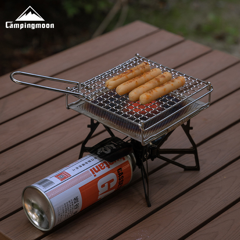 CAMPINGMOON Rejilla Plegable d - Camping Cooking Gazebo reseña y precio