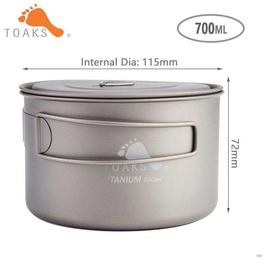 TOAKS-ollas de titanio puro pa - Camping Cooking System reseña y precio