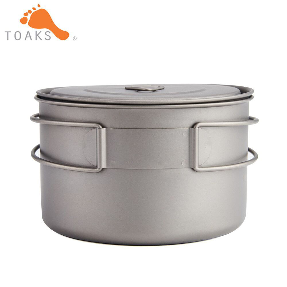 TOAKS-ollas de titanio puro pa - Camping Cooking System reseña y precio