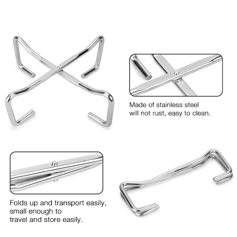 Soporte plegable para tapa de  - Camp Dutch Oven Cast reseña y precio