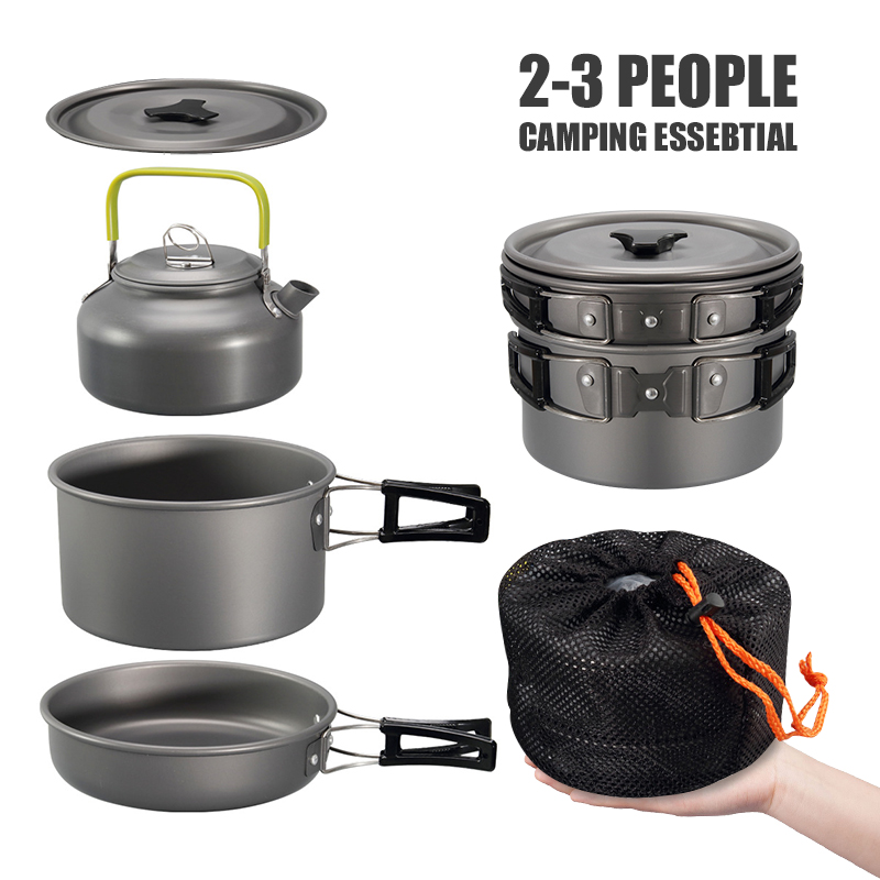 WESTTUNE-Kit de utensilios de  - Camping Cooking Set reseña y precio