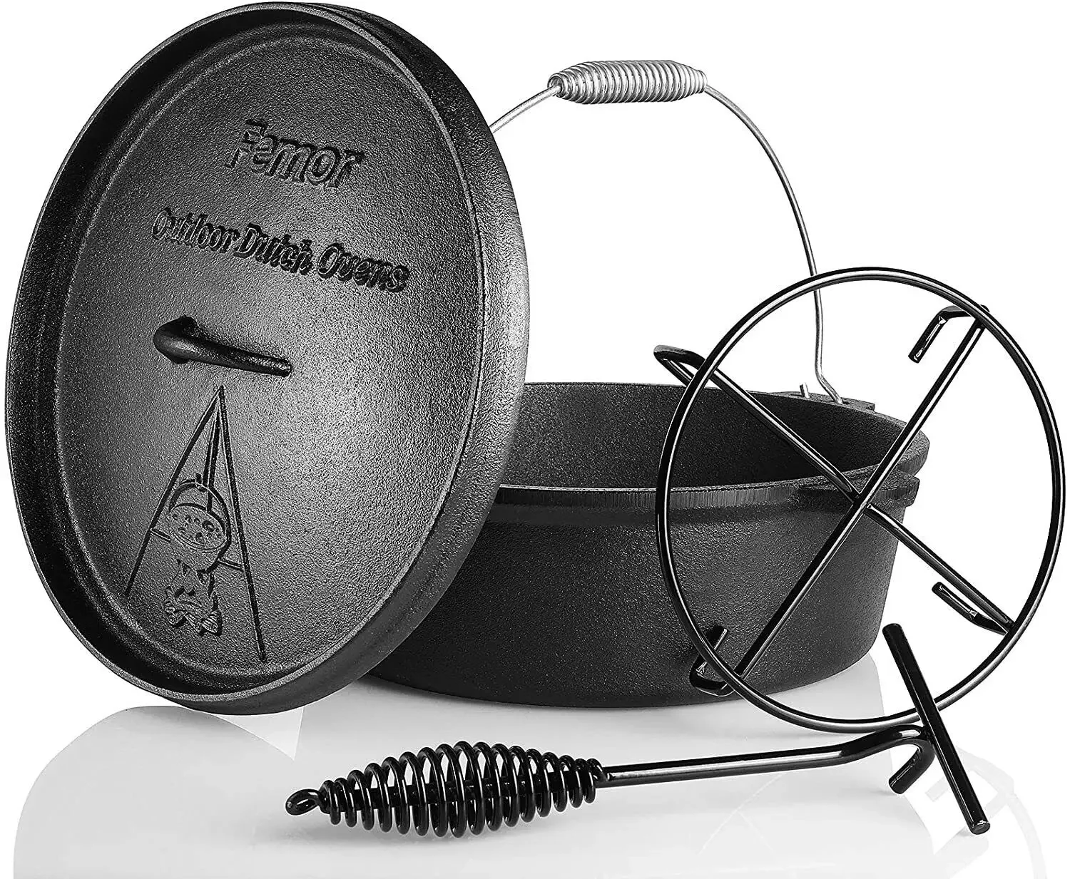 Horno holandés Femor de hierro - Camp Dutch Oven Cast reseña y precio