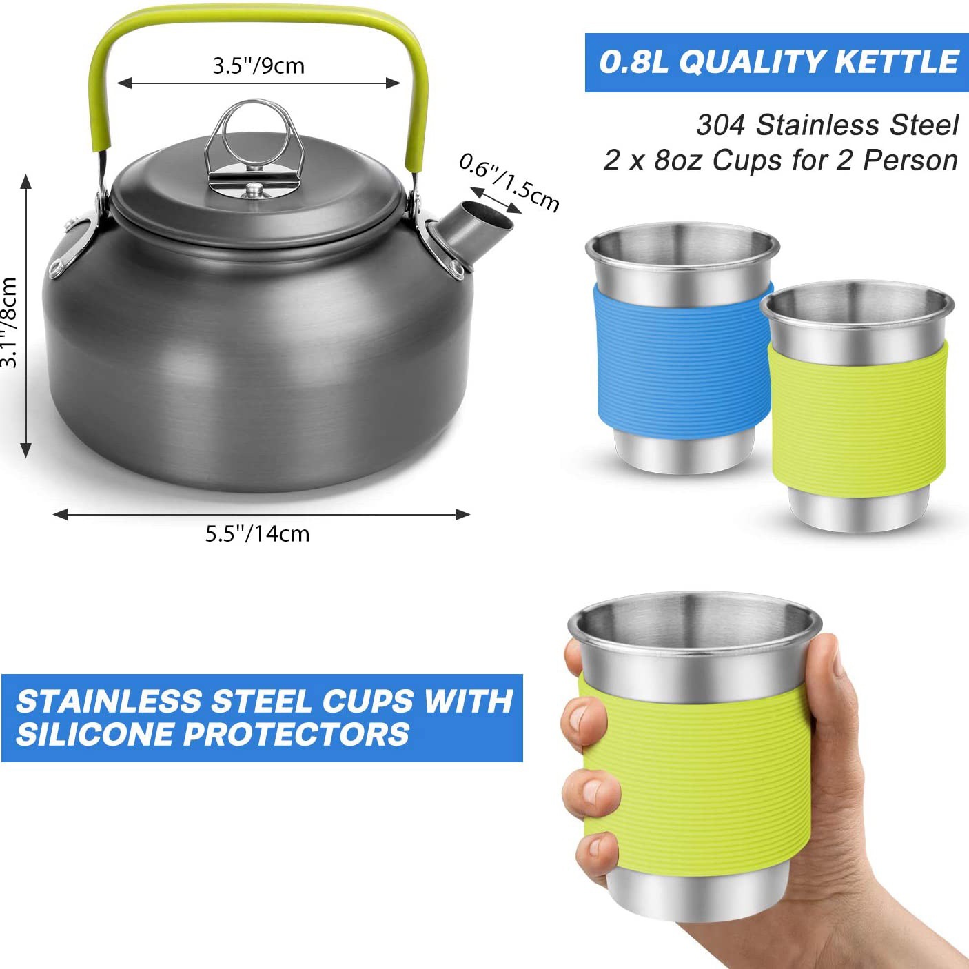 Juego Completo de Cocina para  - Camping Cooking No Gas reseña y precio