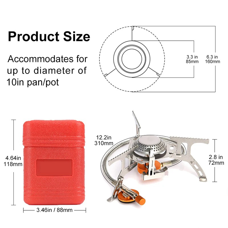 Estufa de Gas para acampar, es - Camping Cooking No Gas reseña y precio