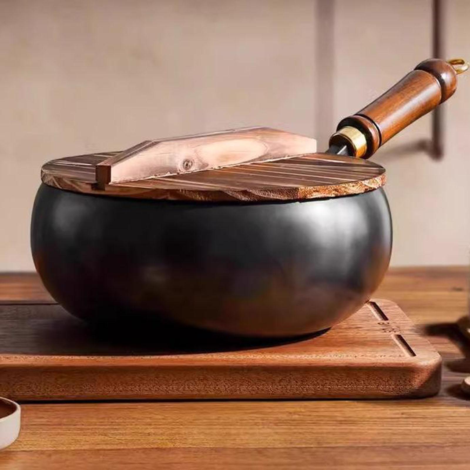 Wok chino sin recubrimiento, t - Camping Cooking Cast Iron reseña y precio