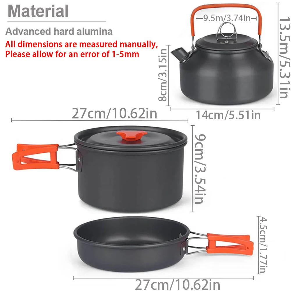 1 Uds./1 Juego de utensilios d - Camping Cooking Ware reseña y precio