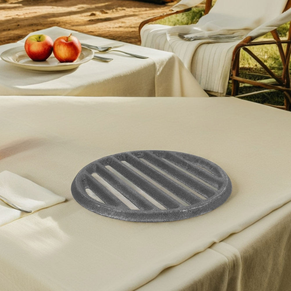 Rejilla de hierro para barbaco - Camping Cooking Fire Pit reseña y precio