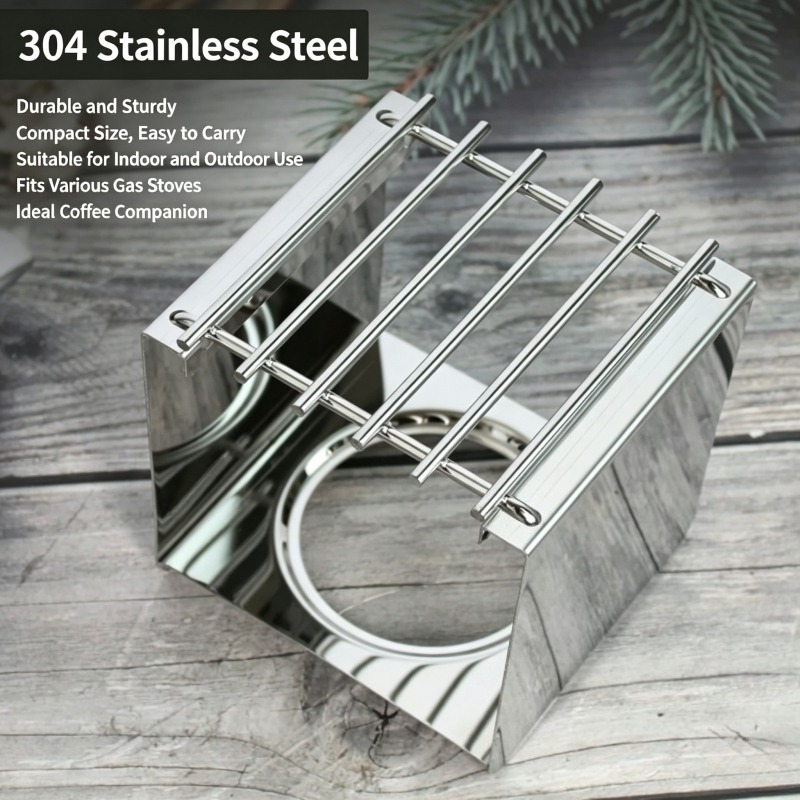 Soporte Cuadrado de Acero Inox - Camping Cooking Set reseña y precio