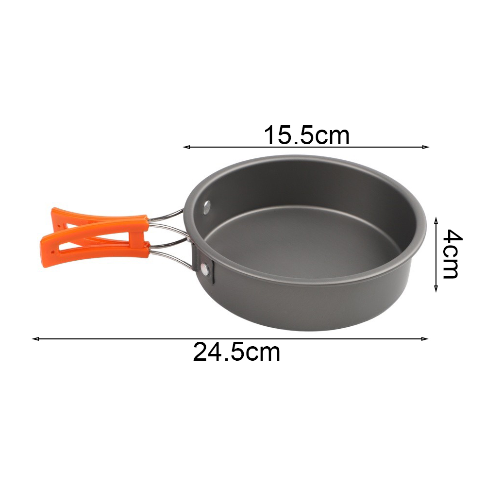 Sartén de aluminio que conduce - Camping Cooking Candle reseña y precio