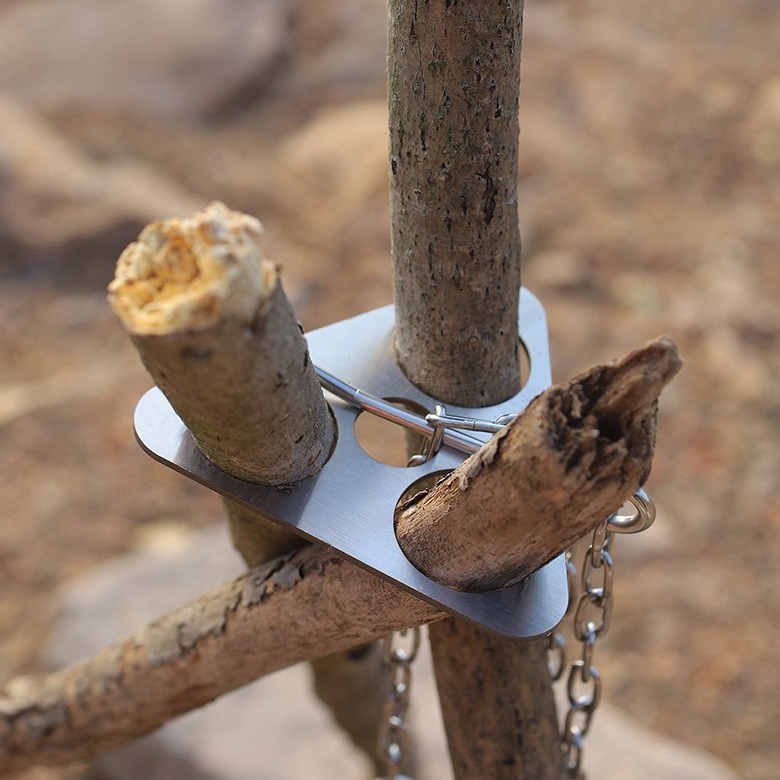 Trípode de Acero Inoxidable pa - Camping Outdoor Cooking Set reseña y precio