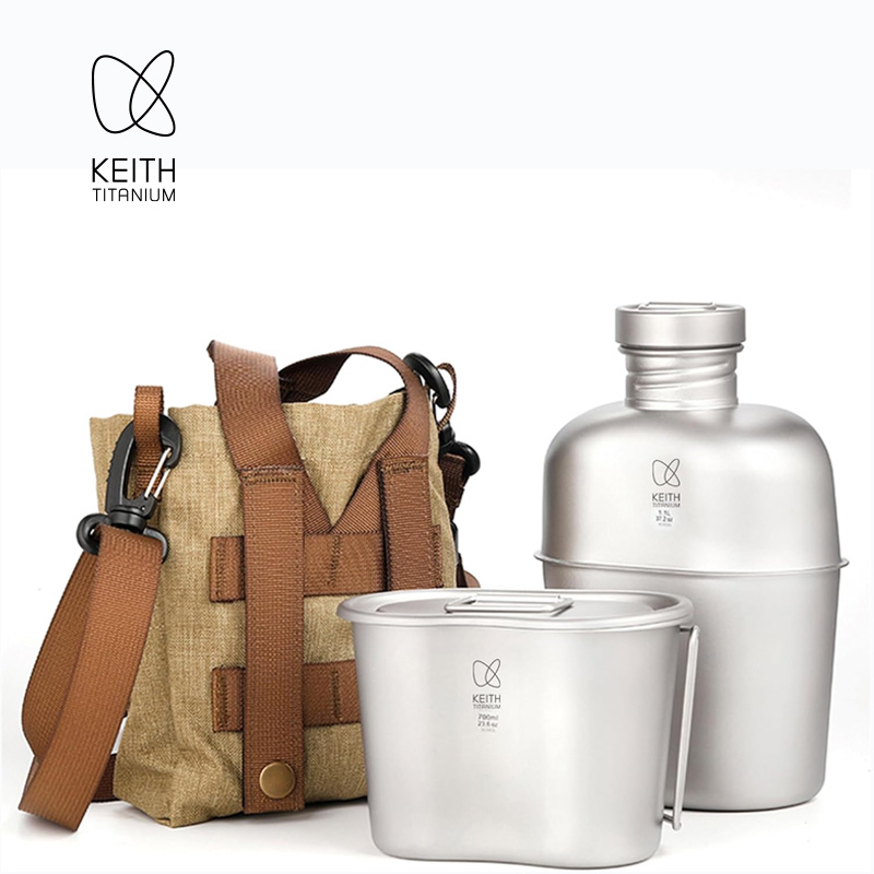 KEITH - Juego de Cantimplora y - Camping Outdoor Cooking Set reseña y precio