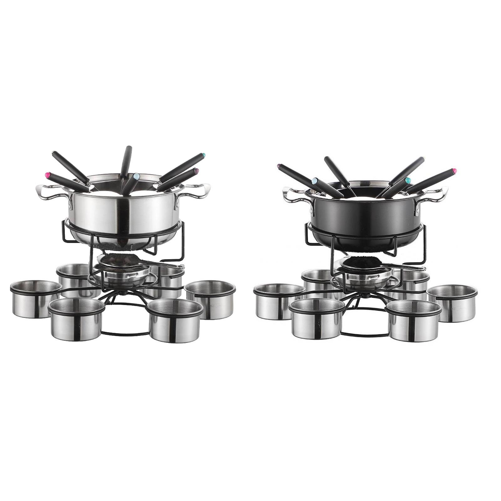 Juego de ollas para fondue, es - Camping Cooking Set reseña y precio