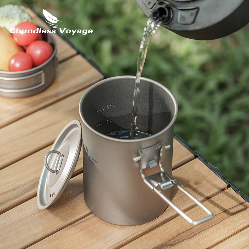 Boundless Voyage-olla de titan - Camping Cooking Ware reseña y precio