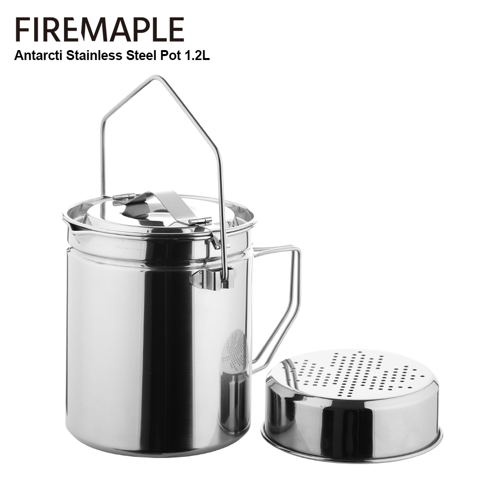 Olla de vapor de acero inoxida - Camping Cooking Ware reseña y precio