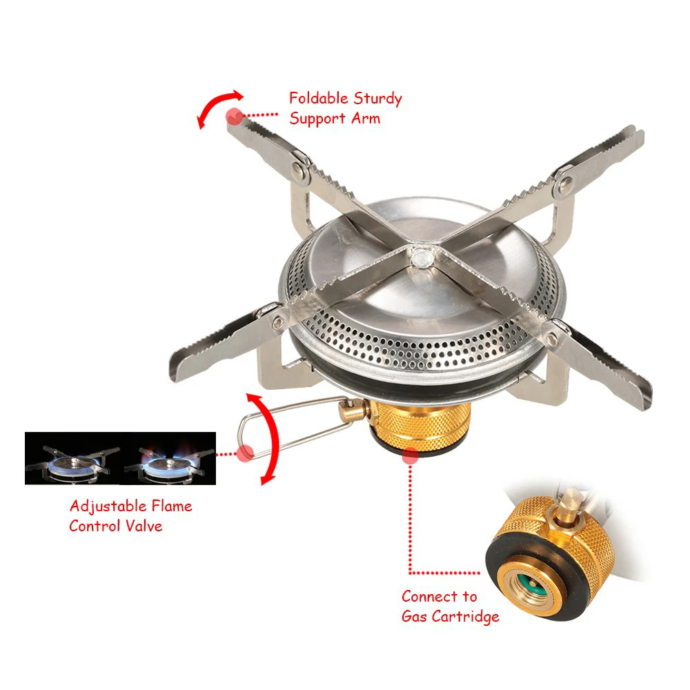 Estufa de Gas para acampar al  - Camping Cooking No Gas reseña y precio