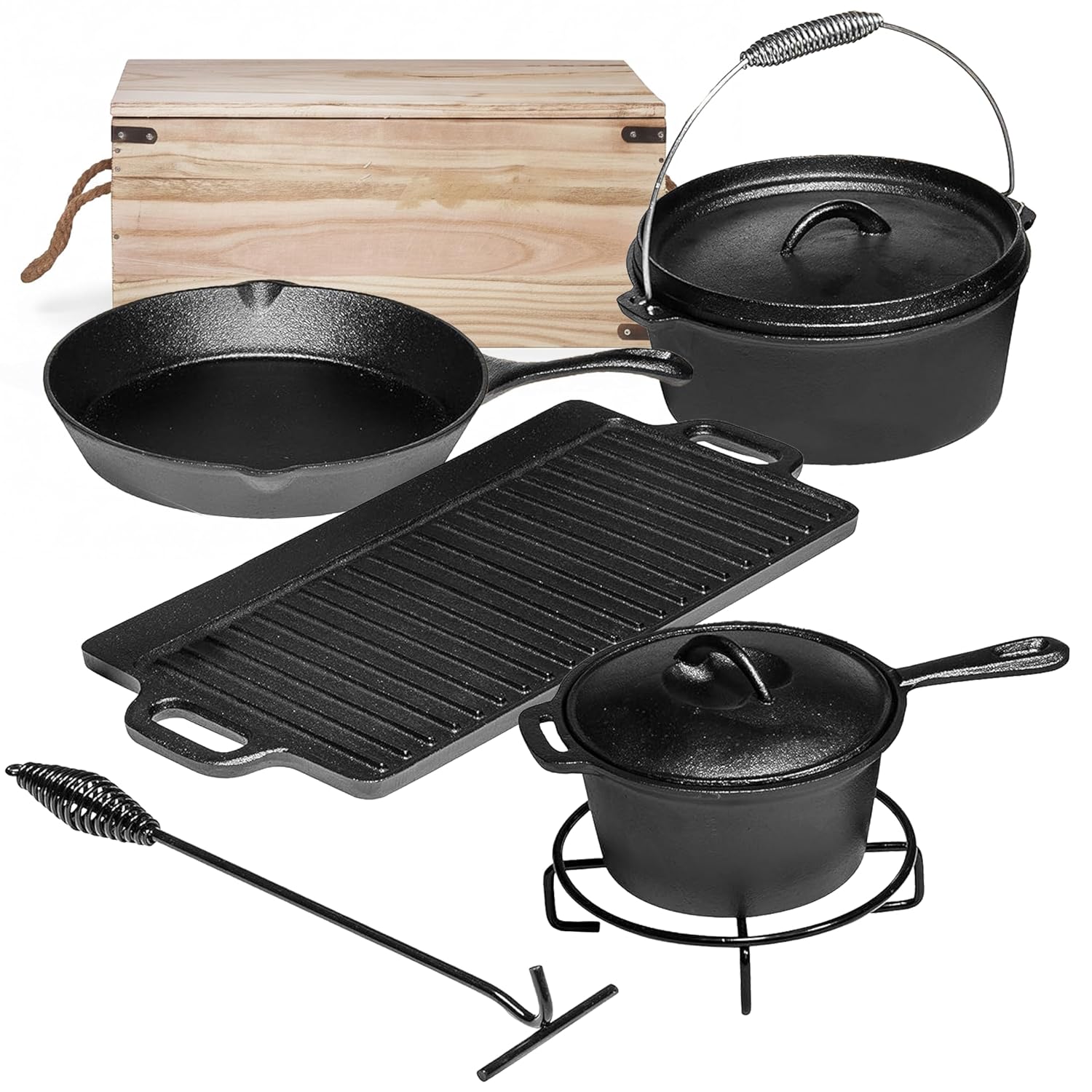 Juego de cocina para acampar d - Camp Dutch Oven Cast reseña y precio
