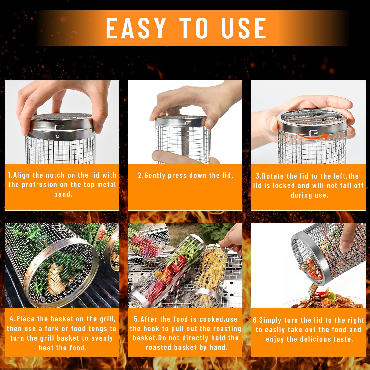 Cestas rodante para asar al ai - Camping Cooking Candle reseña y precio