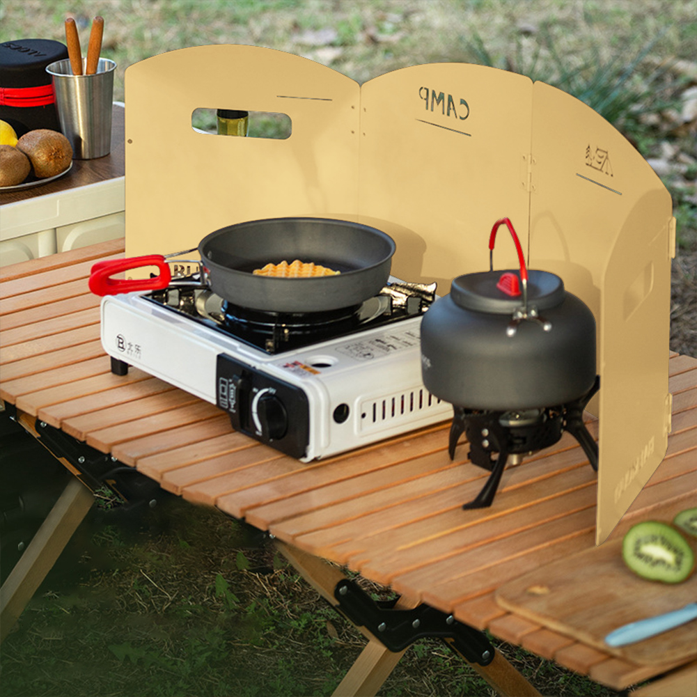Parabrisas plegable para estuf - Camping Cooking Gazebo reseña y precio