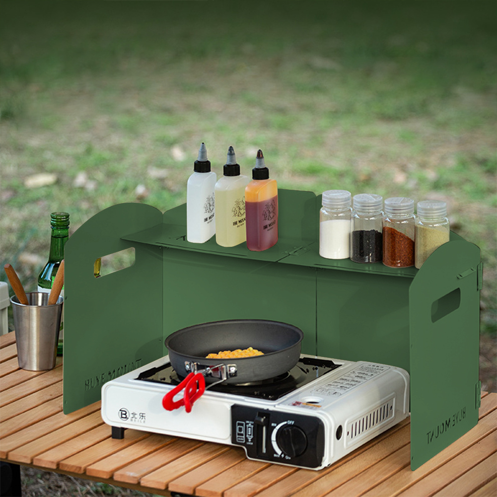 Parabrisas plegable para estuf - Camping Cooking Gazebo reseña y precio