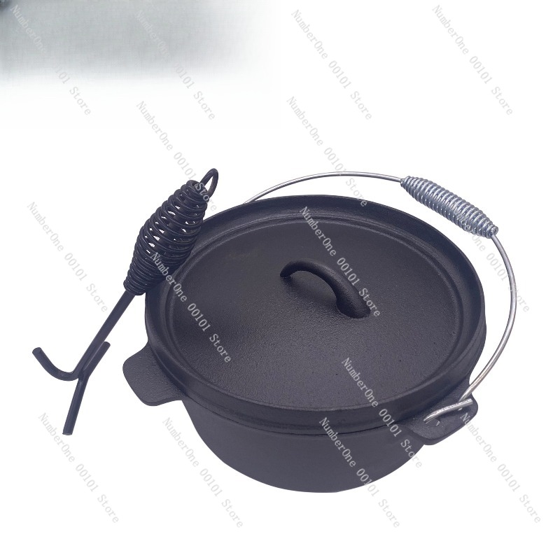 Olla de hierro fundido de alta - Camp Dutch Oven Cast reseña y precio