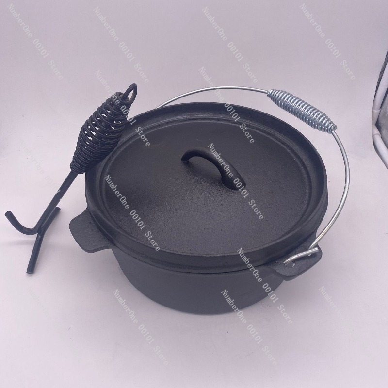 Olla de hierro fundido de alta - Camp Dutch Oven Cast reseña y precio